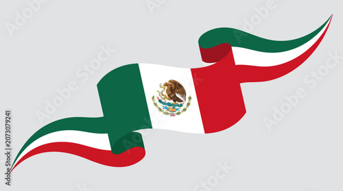 Flowing national flag colors banner