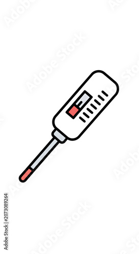 Digital kitchen food thermometer probe icon for meat safety.