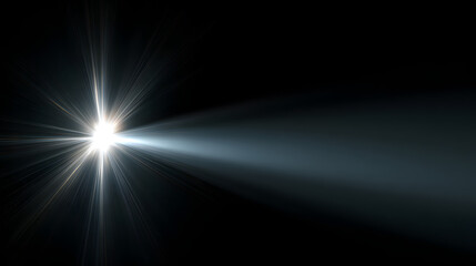 A glowing white light flare Photoshop overlay effect. A realistic, bright light ray soft gradient on a white background background high-quality effect, photo and videos for editors. luminous shine, .