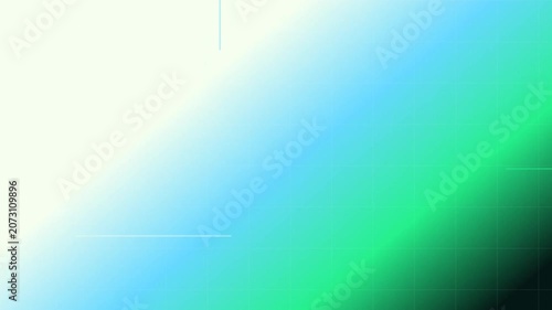 Vibrant gradient of blue and green colors.