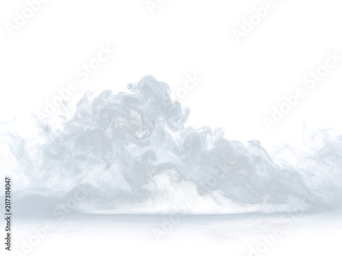Bild auf Leinwand Billowing White Smoke Fog Mist Cloud Overlay Isolated PNG, Realistic Dry Ice Vap