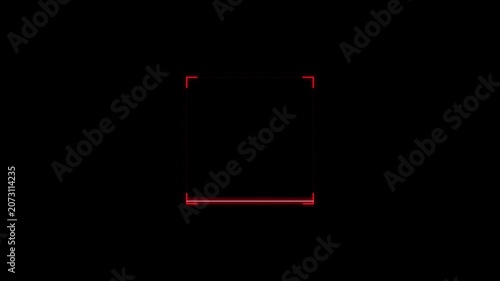 Cybernetic Authentication Laser HUD Scanning Interface for Digital Security Biometrics 4k video