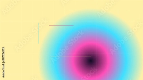 Vibrant colorful gradient abstract design element.