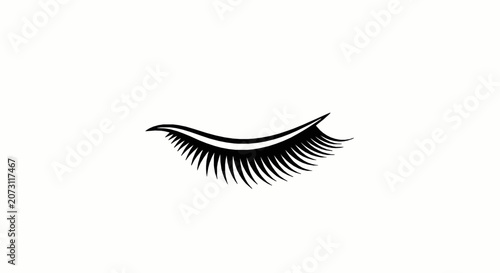 Beautiful long eyelashes icon