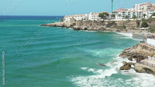 View from the Balcon De Europa, Nerja, Andalusia, Spain