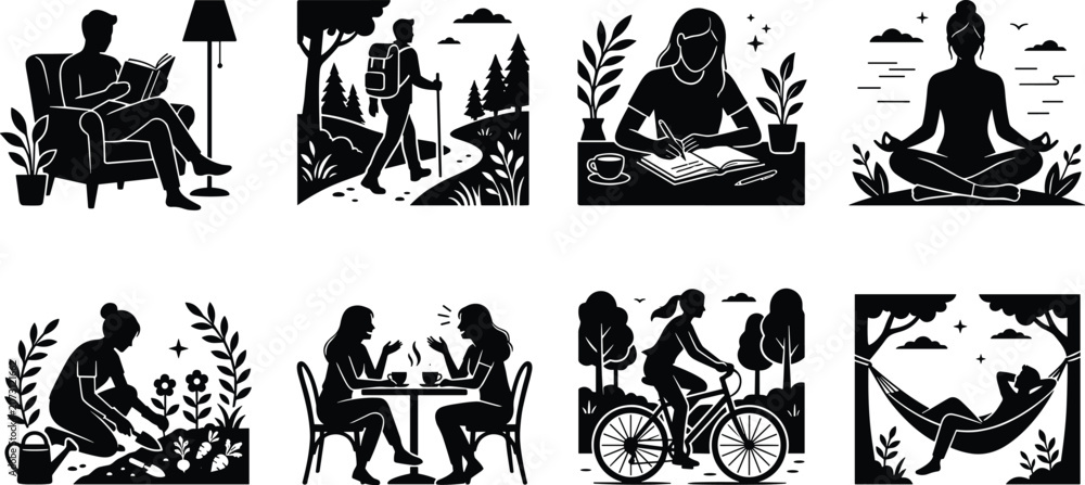 Fototapeta premium Repair and Maintenance Service Icons Set Featuring Electronics Restoration Appliance Repair Tailoring and Bicycle Maintenance.eps,