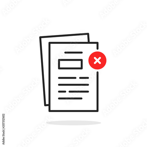 errors in concluding contract like doc icon