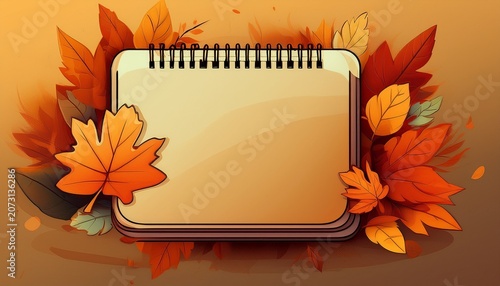Icon Page Calendar Season Autumn Empty Space