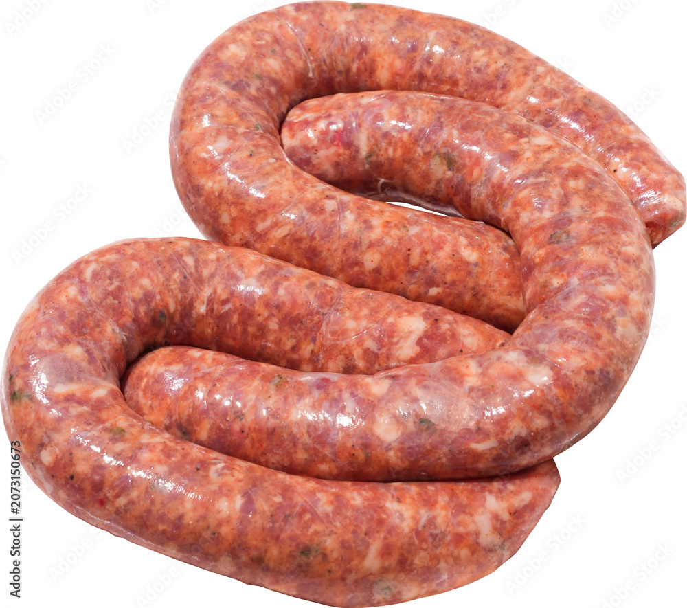 Fototapeta premium Sausage Isolated On Transparent Background