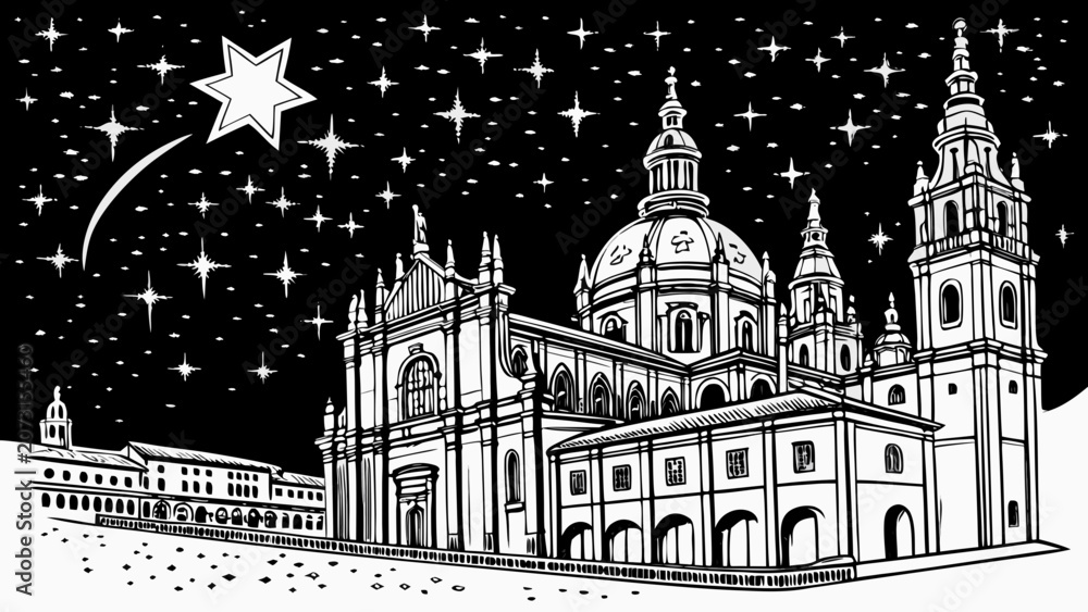 Obraz premium Cathedral of Stars, Light of Eternity