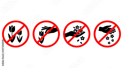 Fotografie Red circle prohibitions against smoking, alcohol, and gambling