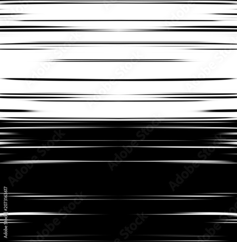   
Abstract horizontal black‑and‑white lines forming a high‑contrast gradient texture with shifting thickness and dynamic linear motion.