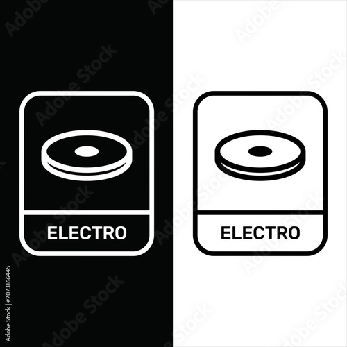 Electro icon vector