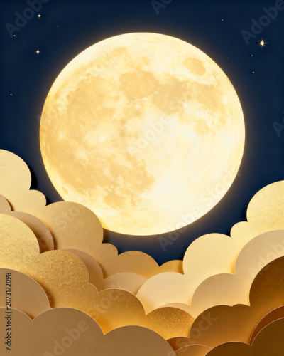 full moon festive background 1