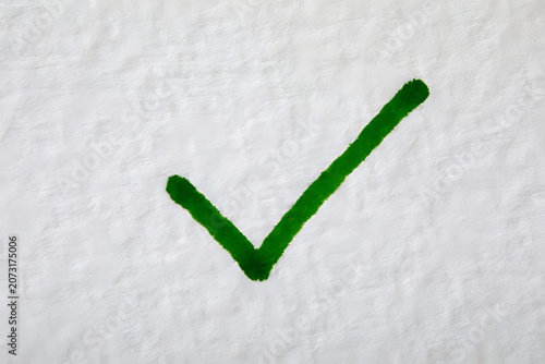 Green arrow shape icon pointing down isolated on white background