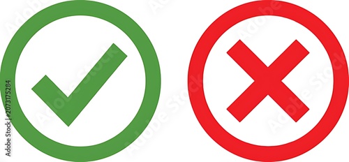 Green and red concentric circles with white x shape isolated on white background