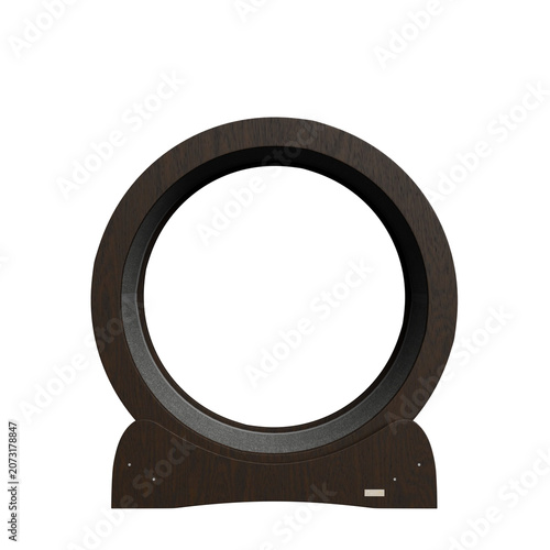 Modern Circular Wooden Speaker