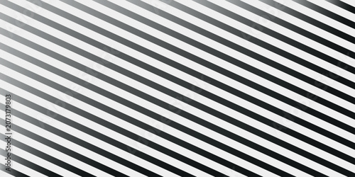 Diagonal black and white gradient striped pattern background