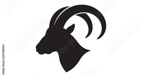 Konstfotografi Ram Silhouette Against A White Background Minimalist Animal Profile