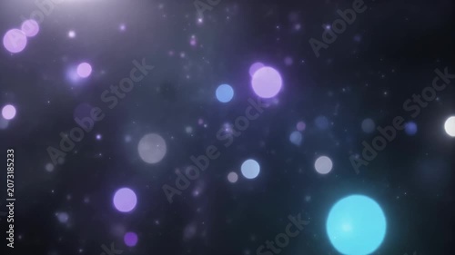 Abstract background with blue and purple bokeh light effects