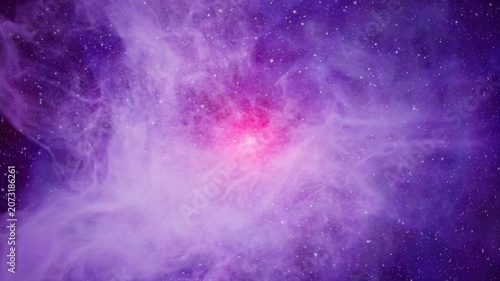 Vibrant Nebula Expanding Through the Starry Cosmos