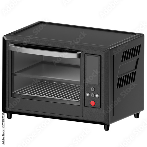 Modern Black Toaster Oven Appliance