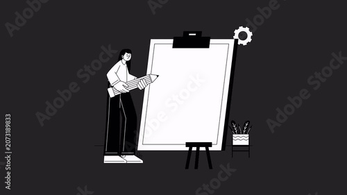 Task Checklist Animation Alpha Channel