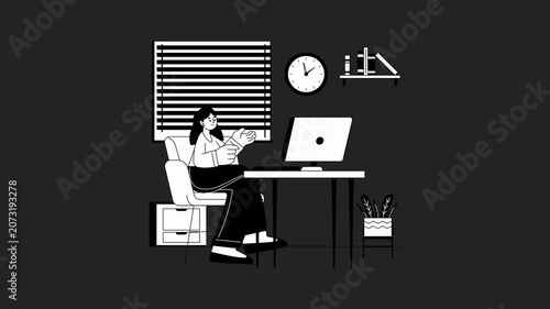 Virtual Consultation Animation Alpha Channel