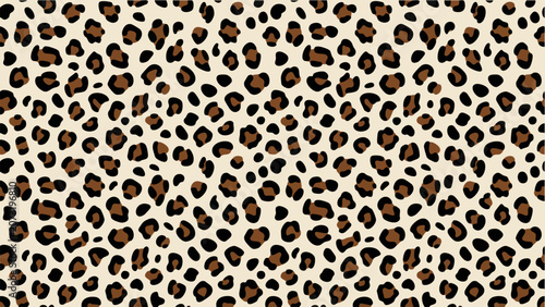 Seamless Animal Print Pattern Featuring Classic Leopard Spots for Stylish Fashion Textiles and Trendy Background Designs