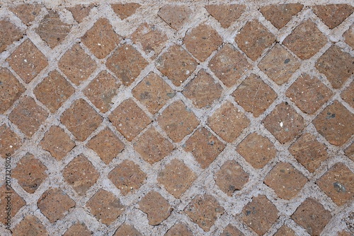 Foto Opus reticulatum, a Roman masonry technique