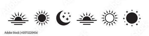 Obraz na plátně Weather icon set