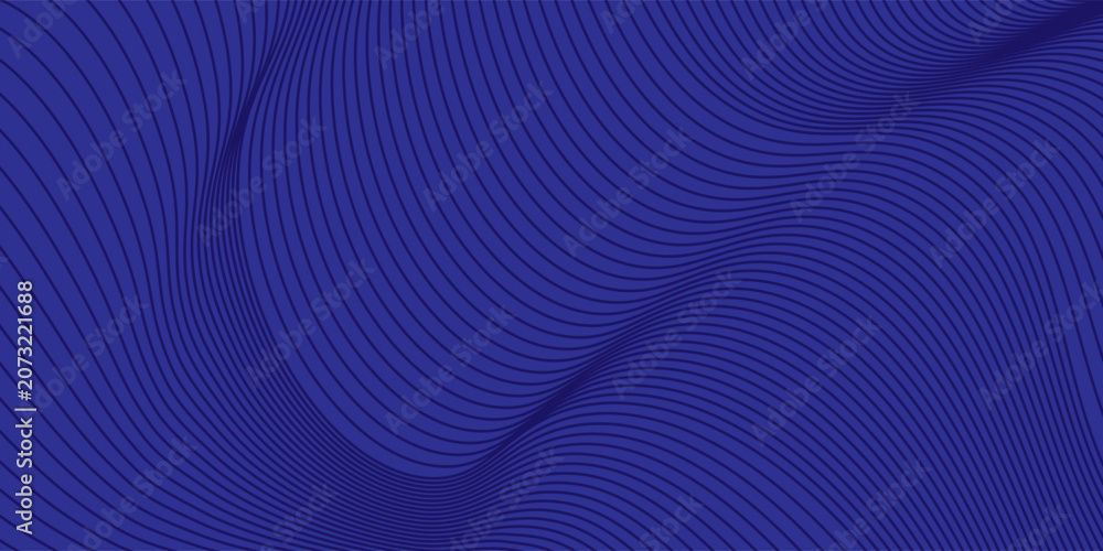 Naklejka premium Blue abstract background design. Premium line pattern texture curve