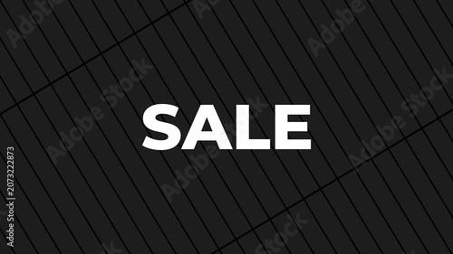 Sale shopping marketing product motion animation with tiles background