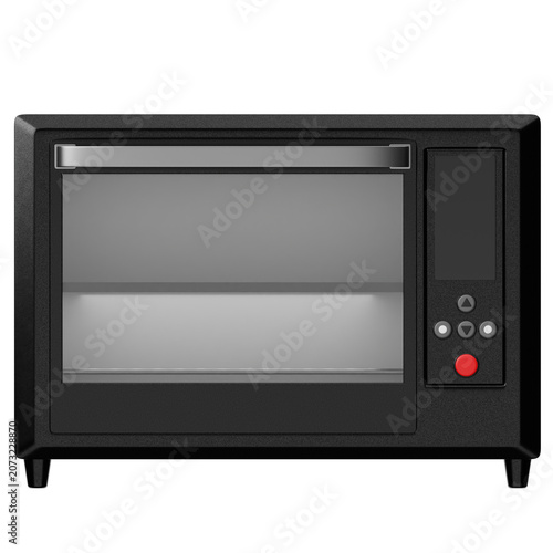Modern Black Countertop Oven
