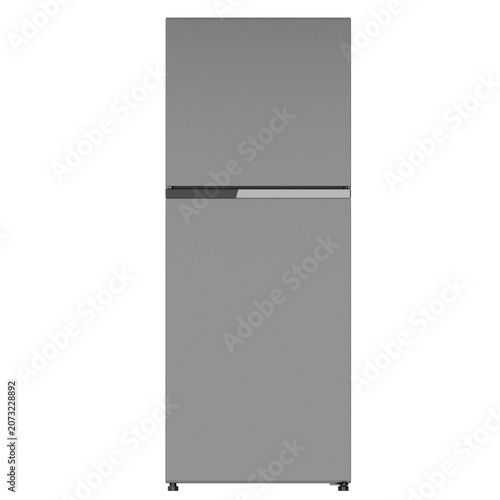 Modern Silver Refrigerator