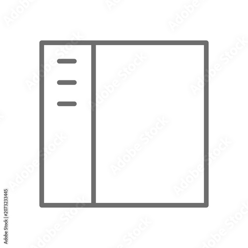 blank notebook isolated on white