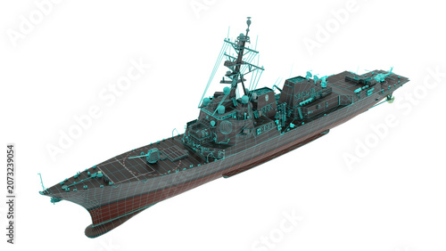 Fotografi US Navy DDG Wirefram