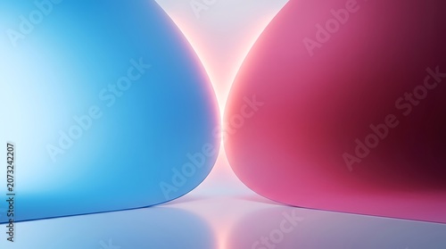 Abstract background featuring soft curved shapes in blue and pink gradient lighting abstract background gradient lighting