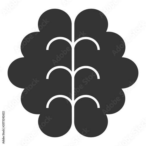 silhouette brain icon
