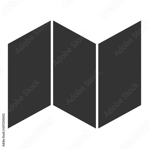 silhouette blank brochure icon