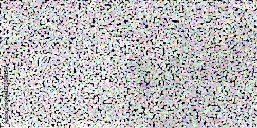 Slika na platnu Abstract Pointillist Pattern of Pastel Colored Dots on a Black Background textur