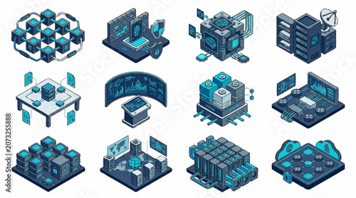 Isometric Technology Data Center Network Infrastructure Design.