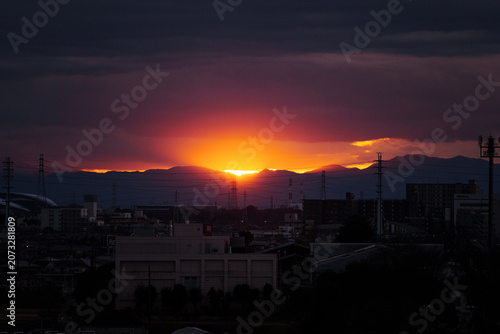 Canvastavla 沈みゆく夕日