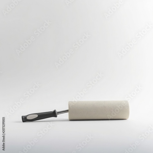 Lint Roller Isolated on White Background