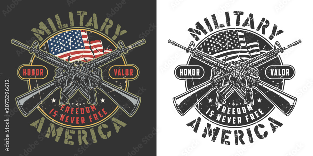 Fototapeta premium Military emblem