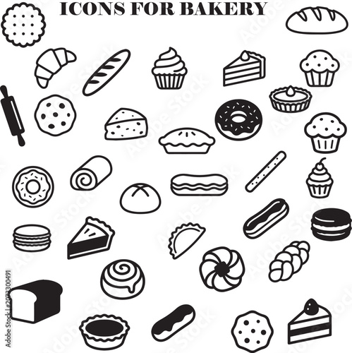 Bakery icons
