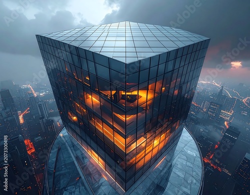 Modern skyscraper building cityscape urban landscape.
