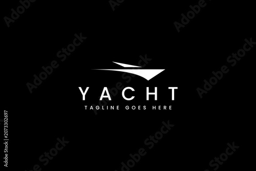 Yacht Logo design vector inspiration.