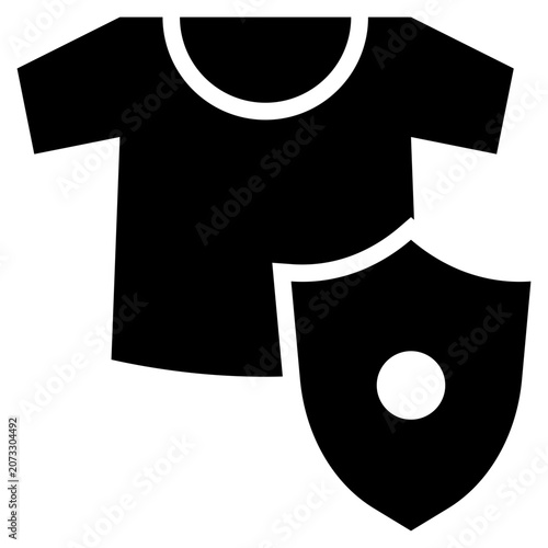 protect clothes laundry solid glyph icon