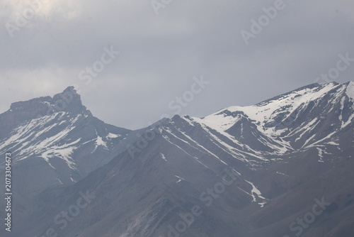 Mountains withvalley and snow